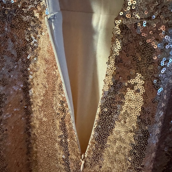 Rose gold sequins dress - Picture 8 of 10